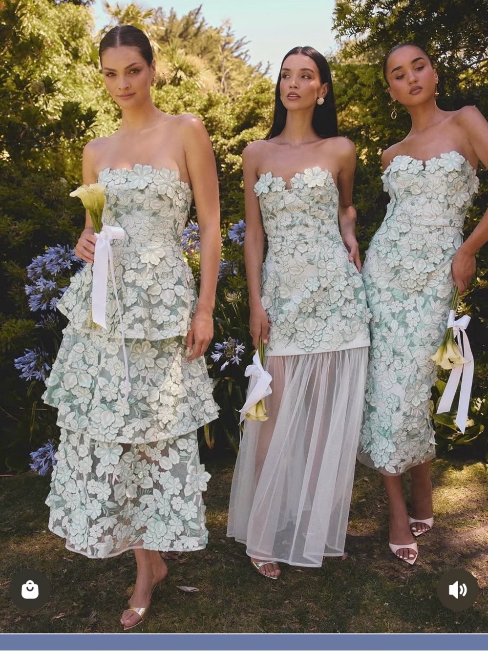 ELLIATT Roseate Tiered Maxi Dress in Mint Green Size XL Wedding Guest NWT - Picture 5 of 9